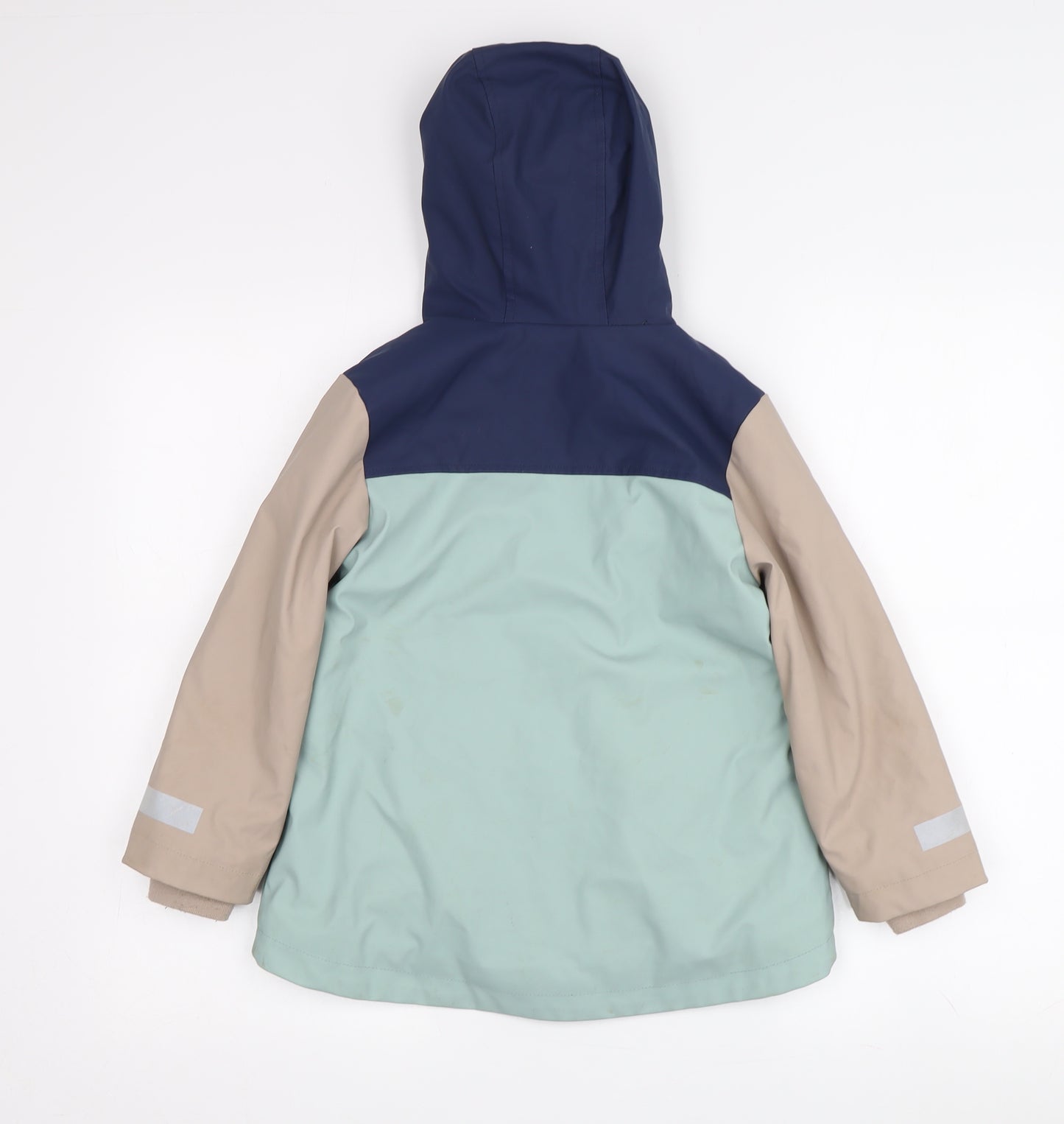 Marks and Spencer Boys' Colourblock Parka, Size 5-6Y, Hooded