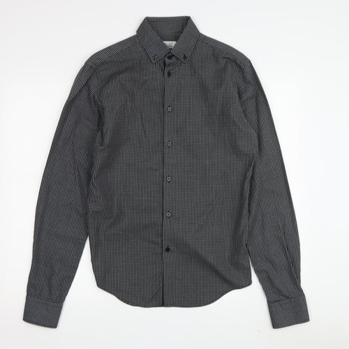 Zara Man Men's Multicoloured Slim Fit Check Shirt