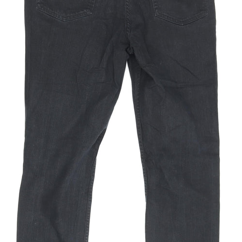 H&M Men's Black Skinny Jeans, Size 31, Dark Denim