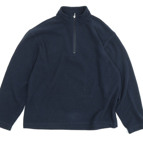 Marks and Spencer Men's Blue Pullover Sweatshirt L