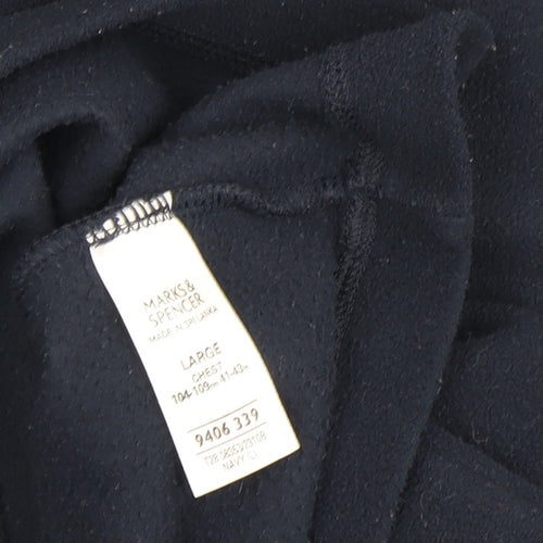 Marks and Spencer Men's Blue Pullover Sweatshirt L