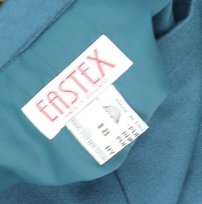 Eastex Women's Blue Straight Pencil Skirt Size 18