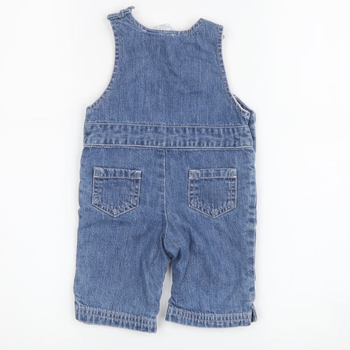 Gap Blue Denim Dungaree 0-3 Months Unisex