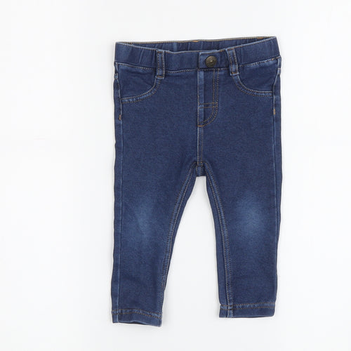 Unisex Baby Blue Jeans, 12-18 Months, Elastic Waist
