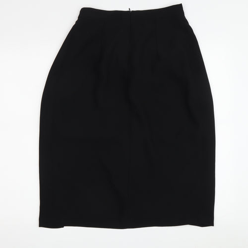 Zara Basic Women's Black Pencil Skirt, Size 6, Midi