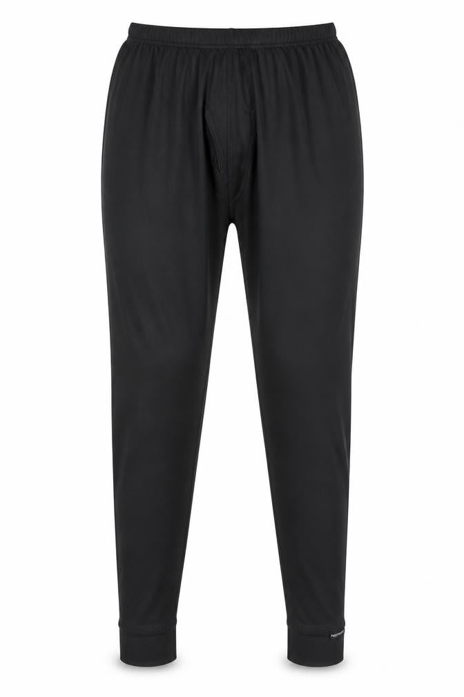 Front view of Portwest Men's Black Trousers M Regular Fit