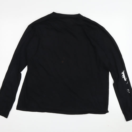 The Godfather Men's Black Long Sleeve Car Graphic T-Shirt Size L