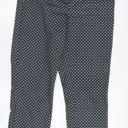 Women's Black Geometric H&M Trousers, Size L