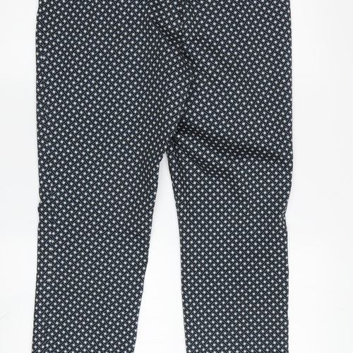 Women's Black Geometric H&M Trousers, Size L