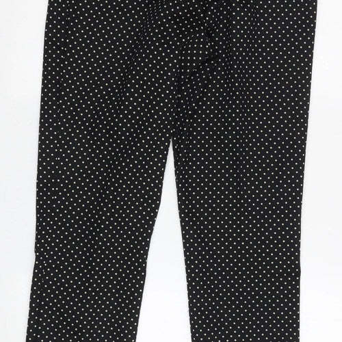 H&M Women's Black Polka Dot Jegging Size 10
