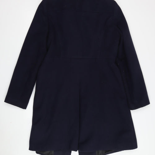 W Women's Blue Mid-Length Coat Size 14