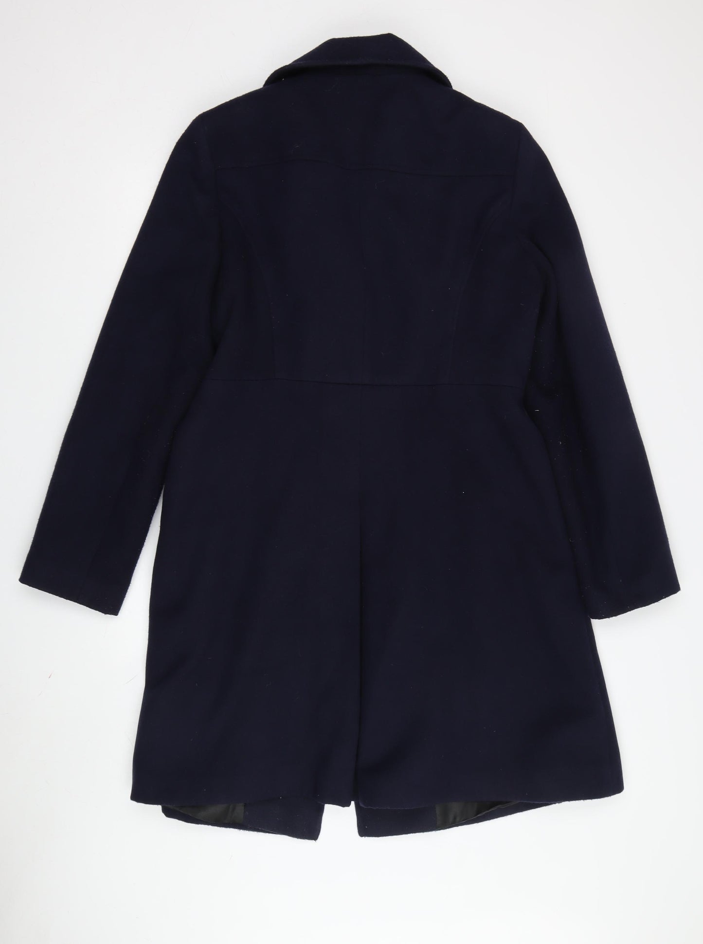 W Women's Blue Mid-Length Coat Size 14