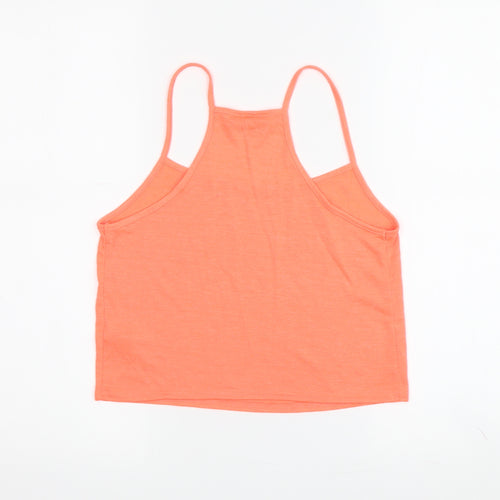 Topshop Women's Orange Tank Top Size 6