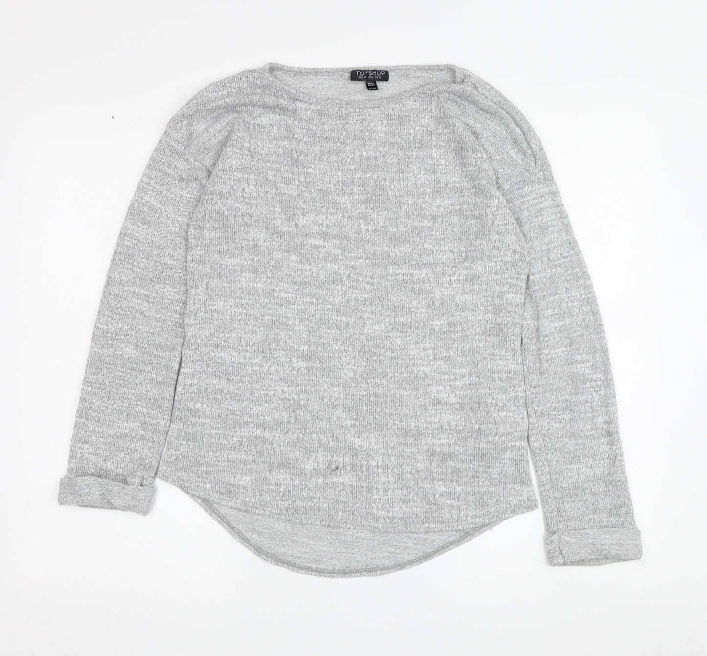 Topshop Women's Grey Pullover Jumper UK 10