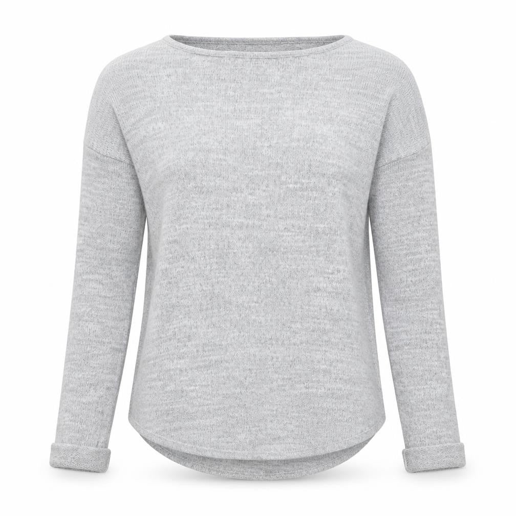Front view of Topshop Women's Grey jumper UK 10