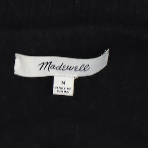 Madewell Women's Black Cardigan, Size M, Classic Style