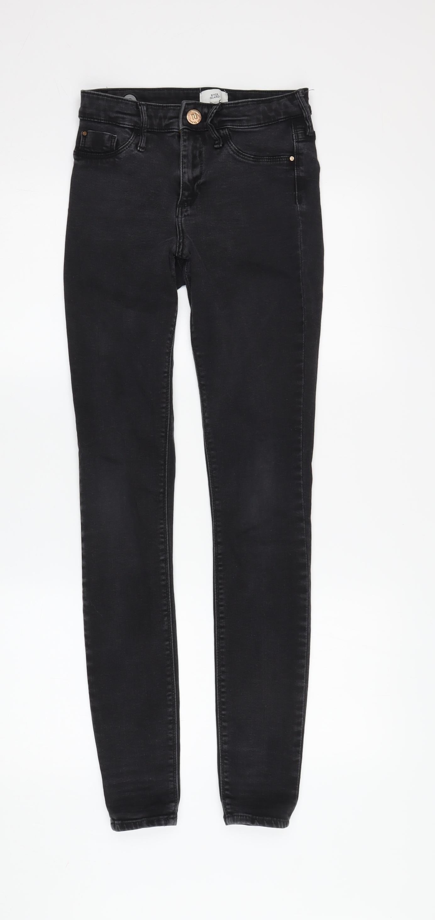 River Island Women's Black Skinny Jeans Size 6