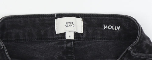 River Island Women's Black Skinny Jeans Size 6
