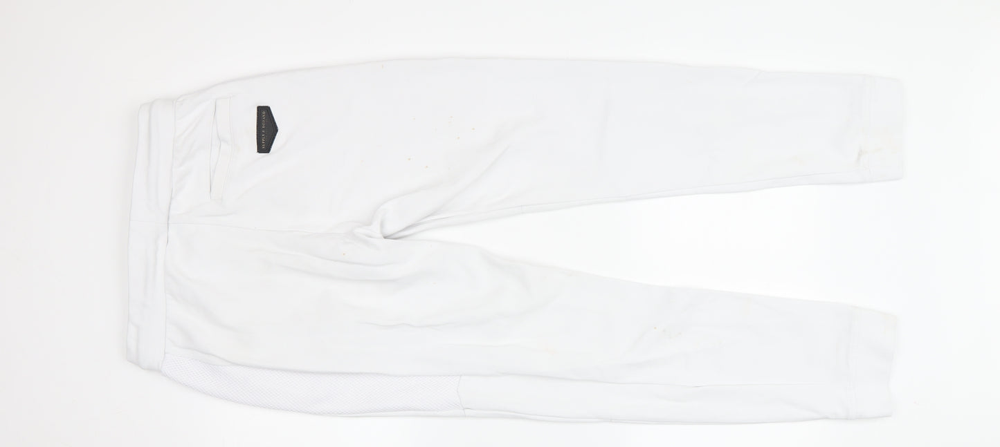 Supply & Demand Men's White Jogger Trousers Size S