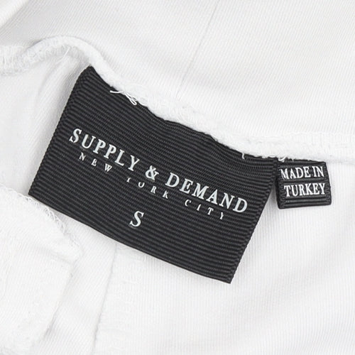 Supply & Demand Men's White Jogger Trousers Size S