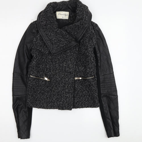 Orice Style Women’s Quilted Black Biker Jacket S