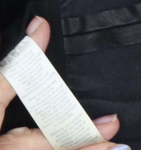 French Connection Women's Black Quilted Jacket Size 10