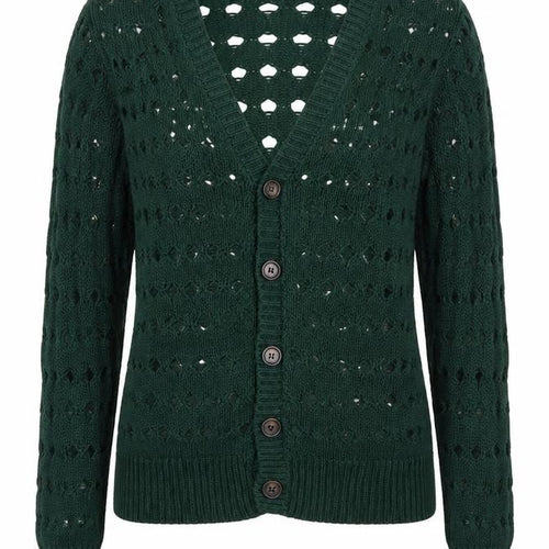 Tony Moro Women’s Green Open-Knit Cardigan M