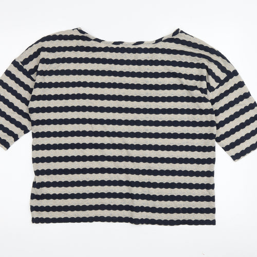 Oasis Women's Multicoloured Stripe T-Shirt Size M