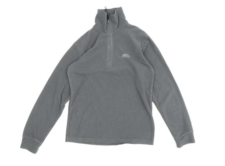 Trespass Grey Boys 1/4 Zip Fleece Sweatshirt, 9-10 Years