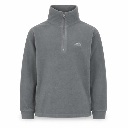 Trespass Grey Boys 1/4 Zip Fleece Sweatshirt, 9-10 Years
