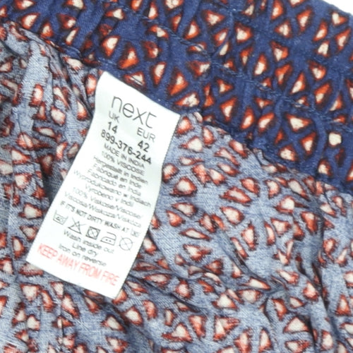 Next Women's Multicoloured Cropped Trousers Size 14
