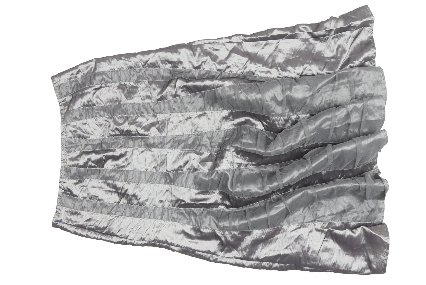 Per Una Women's Silver Flare Midi Skirt Size 14