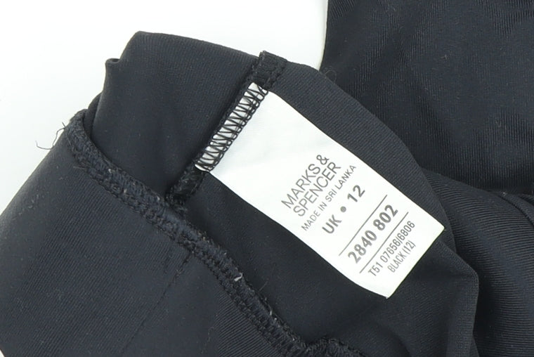 Marks and Spencer Women's Black Cropped Trousers Size 12