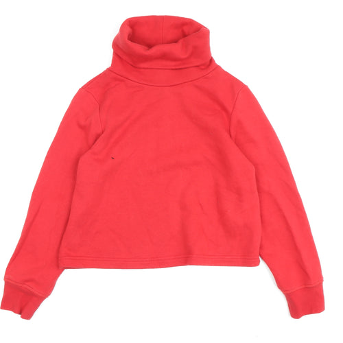 Zara Women's Red Pullover Sweatshirt S - Cosy Winter Essential