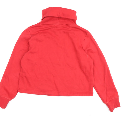 Zara Women's Red Pullover Sweatshirt S - Cosy Winter Essential