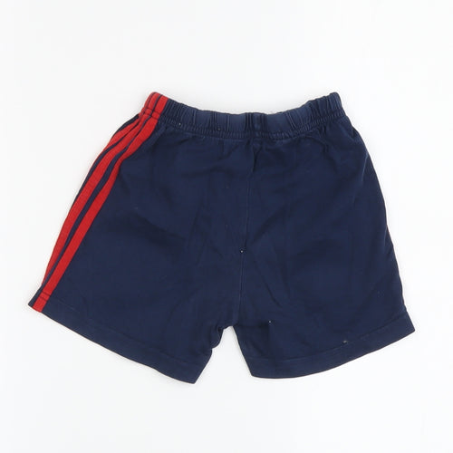 Adidas Unisex Baby Blue Shorts 12-18M Elastic Waist