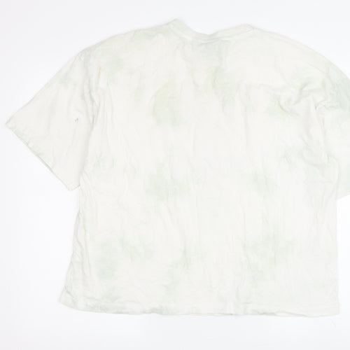 Guns N' Roses Women's White Rock T-Shirt, Short Sleeve