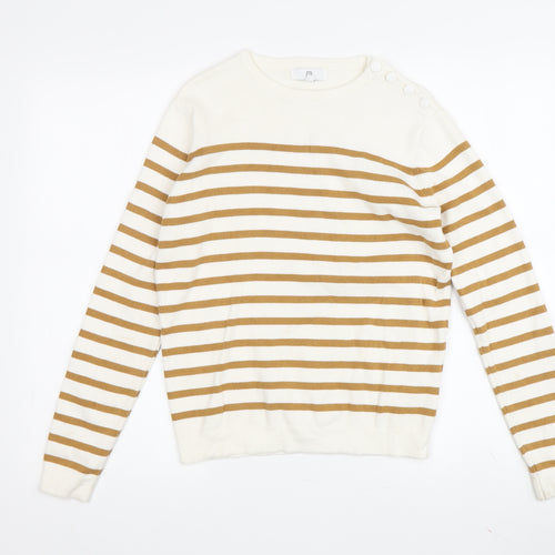 La Redoute Women's Beige Striped Pullover Jumper S