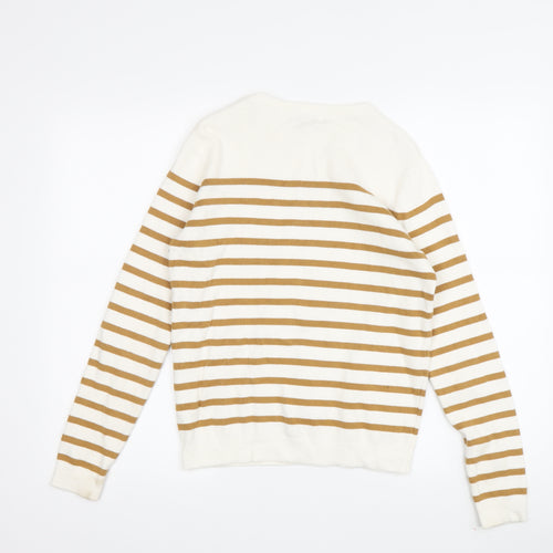 La Redoute Women's Beige Striped Pullover Jumper S