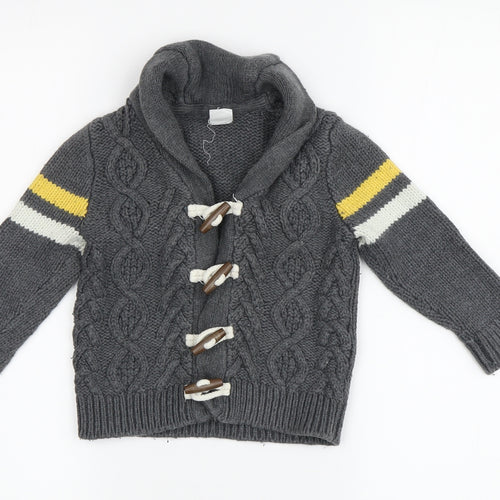 Gap Boys Grey Cable-Knit Cardigan 12-18 Months