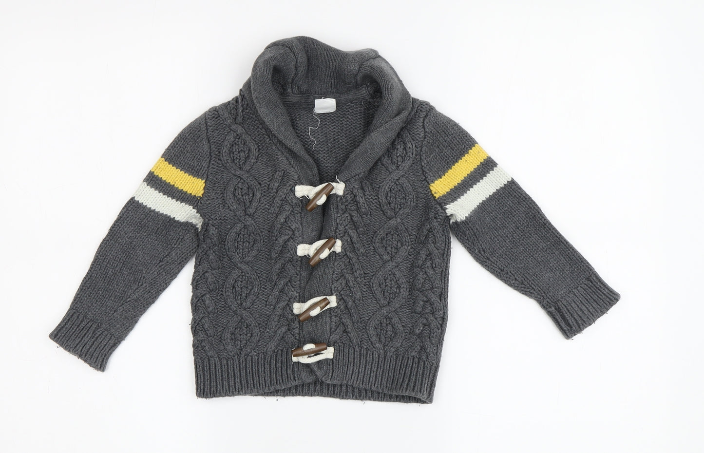 Gap Boys Grey Cable-Knit Cardigan 12-18 Months