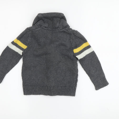 Gap Boys Grey Cable-Knit Cardigan 12-18 Months