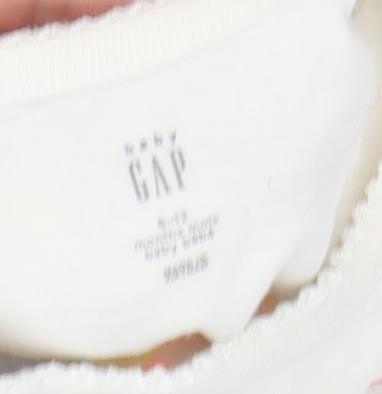 GAP Ivory Unisex Babygrow, 12-18M, Rainbow Design