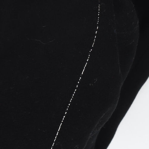 Long Tall Sally Women's Black Wool Trench Coat Size 10