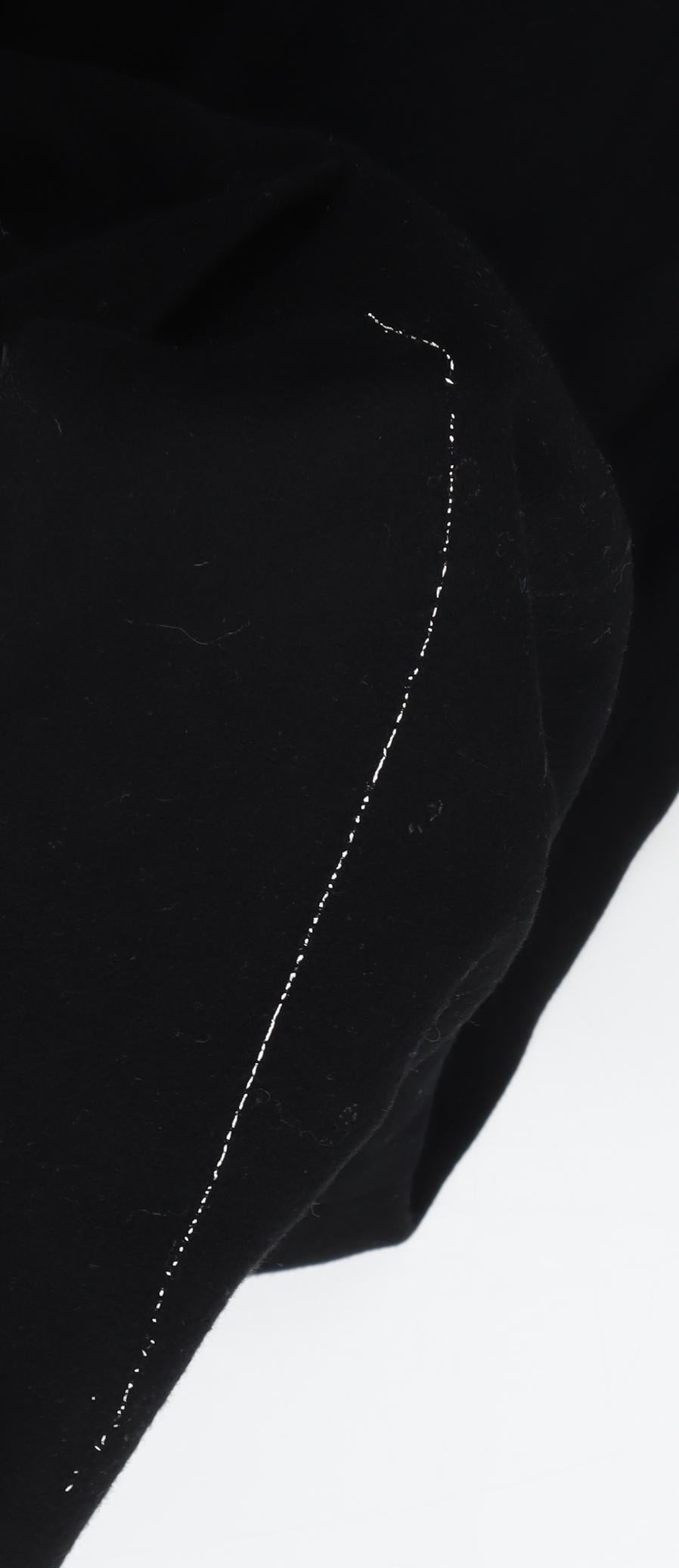 Long Tall Sally Women's Black Wool Trench Coat Size 10