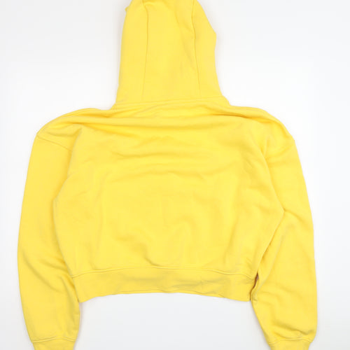 Zara Women's Yellow Pullover Hoodie, Size 10