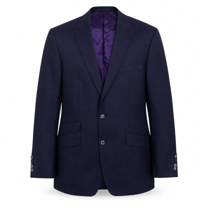 Without Prejudice Men's Blue Wool Blazer 42R Regular Fit