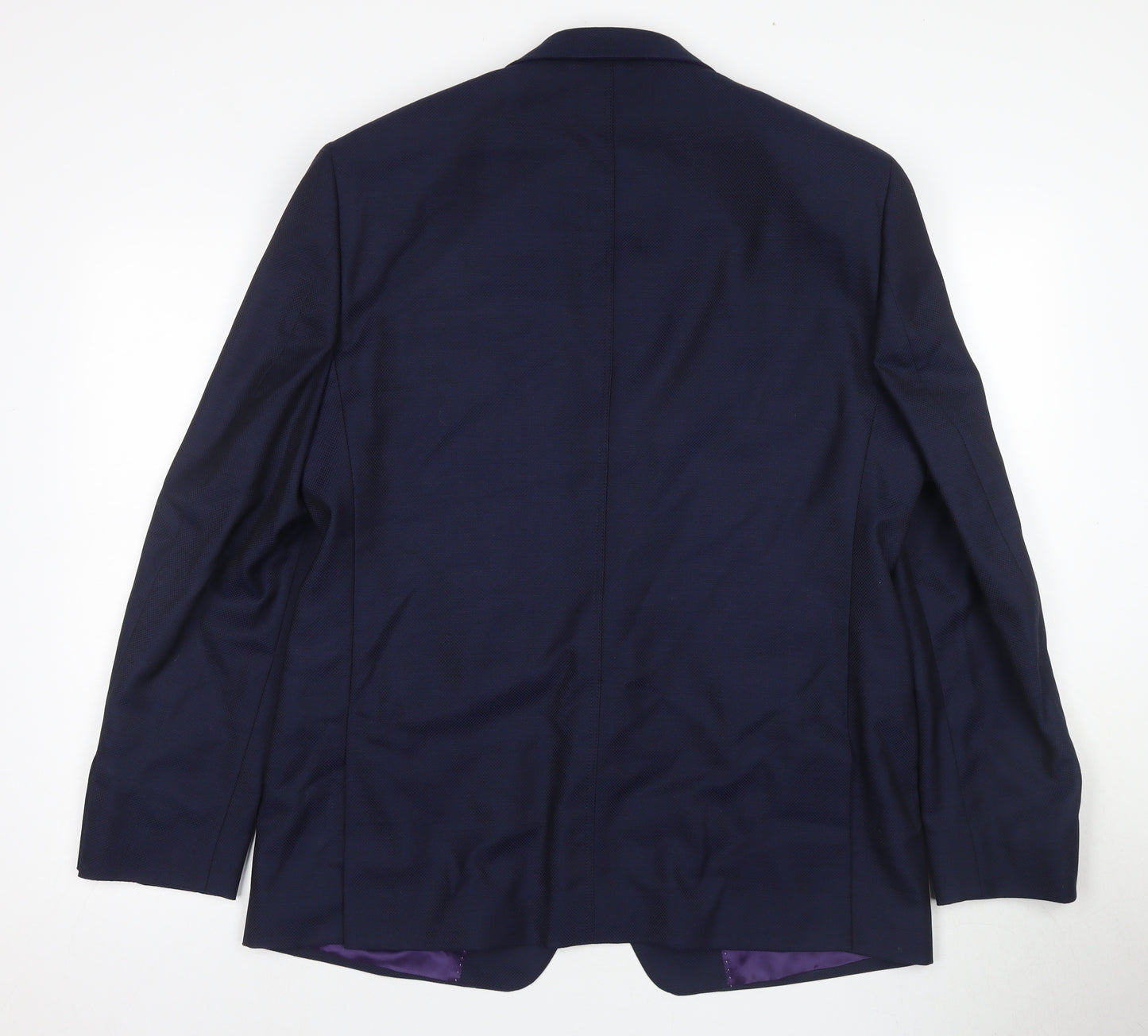 Without Prejudice Men's Blue Wool Blazer 42R Regular Fit