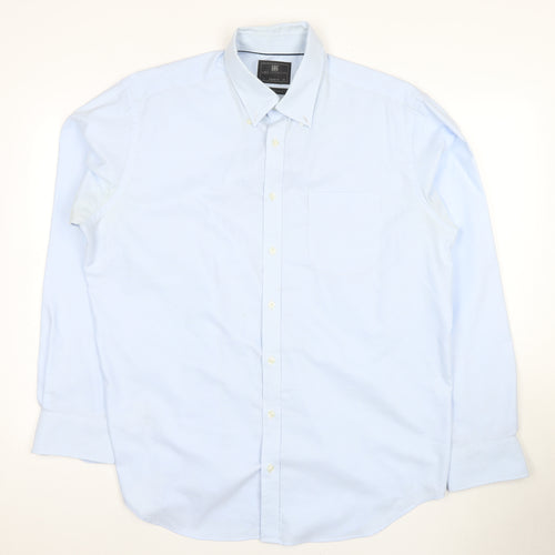 Marks and Spencer Men's Blue Slim Fit Dress Shirt 17
