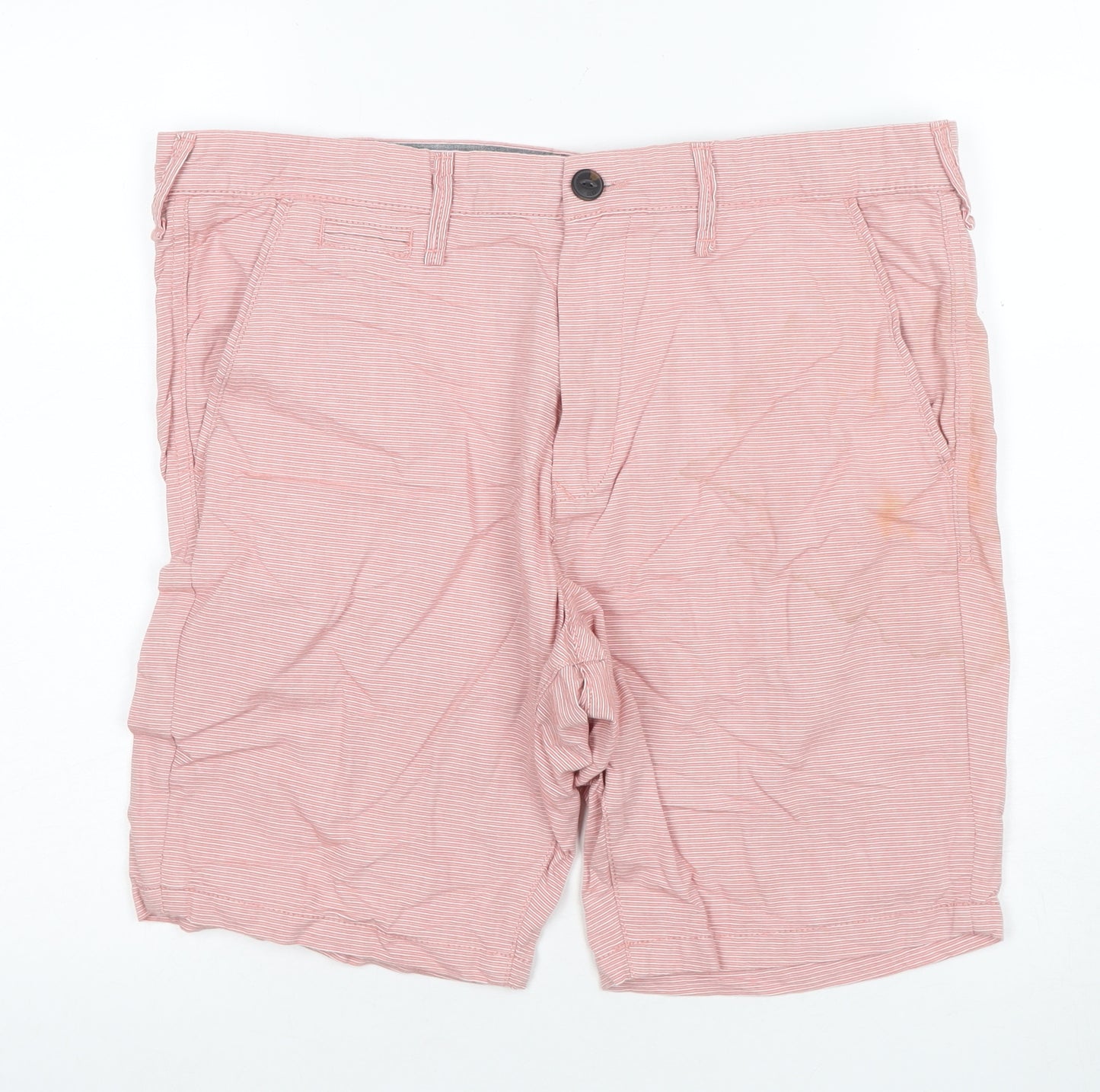 Red Herring Men's Pink Chino Shorts Size 36